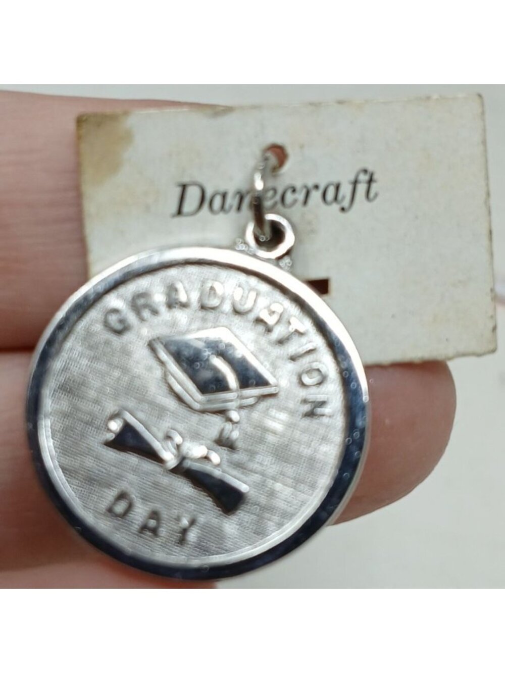 Danecraft Sterling Silver Graduation Day Pendant Cap & Diploma Vintage #G-2